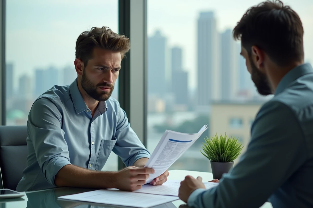 Un jeune homme millennial rencontre un conseiller financier pour discuter de son plan d'épargne retraite